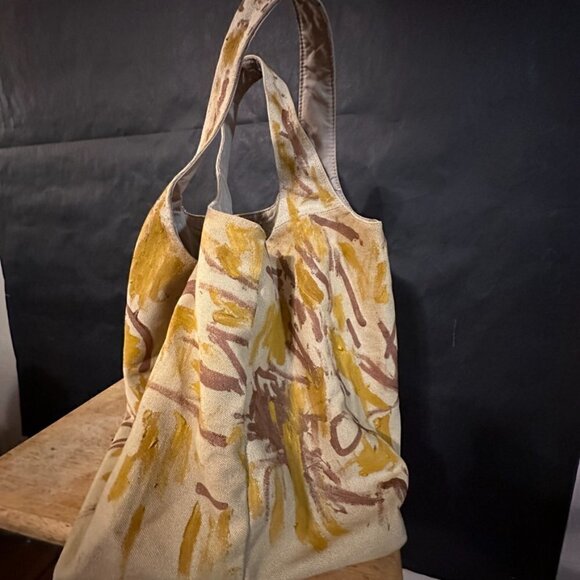 Victoria's Secret Vintage Large Tote Bag Tapestry Canvas Desert Camo Camouflage - Picture 4 of 9